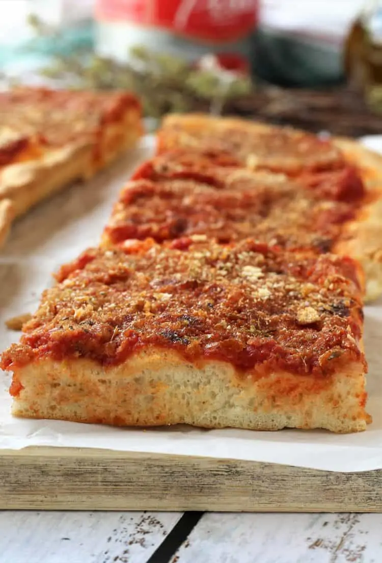 Thick-Crust Sicilian-Style Pizza